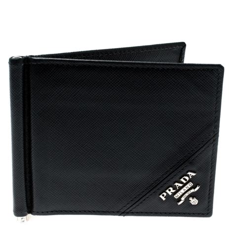 prada wallet money clip|Prada men's bifold wallet.